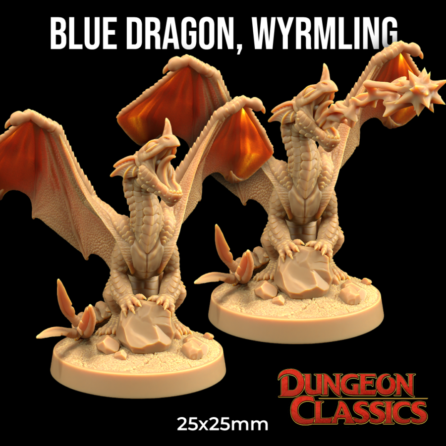 Dragón Azul Wyrmling
